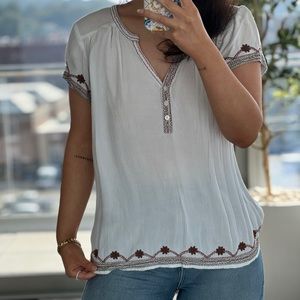 Fat Face Embroidered Blouse
